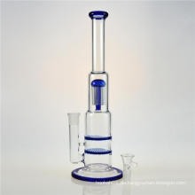 Double Honeycomb Disc Hookah Glas Rauchen Wasserpfeifen (ES-GB-363)